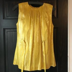 Tory Burch gold and yellow sparkle top